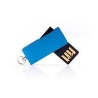 MN002 флешка металлическая голубая 8GB