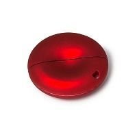 PL056 флешка с софт тач покрытием пластиковая красная глянцевая 4GB